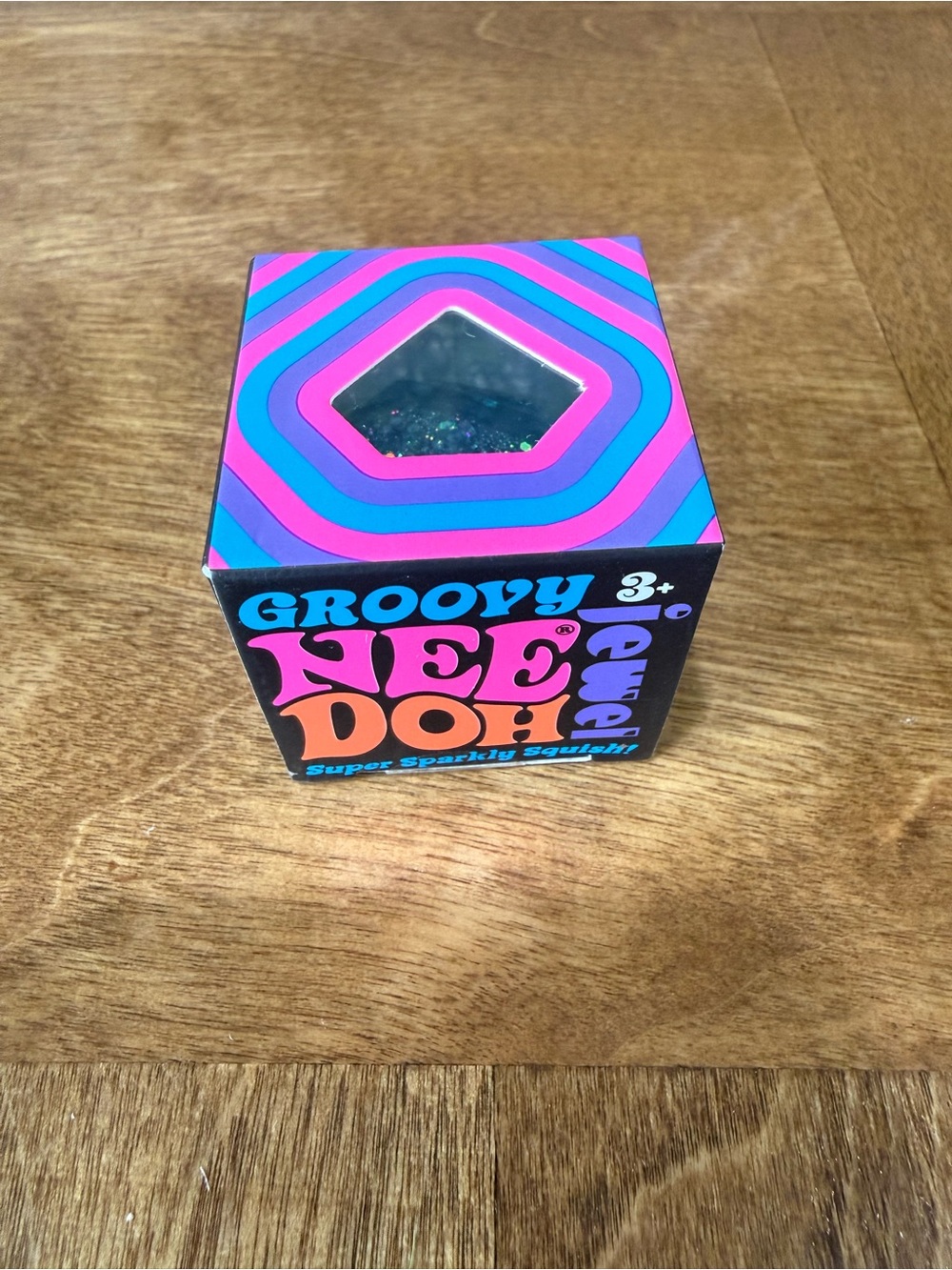 NeeDoh Groovy Jewel Super Sparkly Squish - blue